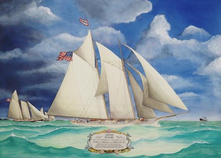 Schooner Magic by David Harrison Wright