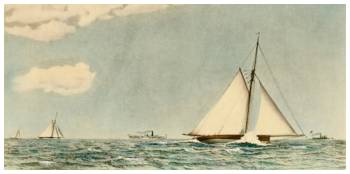 Mischief, American Cutter Yacht by Robert F. Paterson