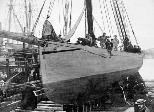 Puritan in dry dock