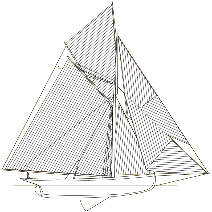 Plan de voilure de Puritan