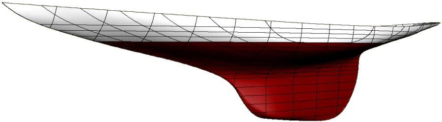 Front view of Valkyrie III created ??with DELFTSHIP