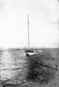1080-Shamrock II being towed to Southampton. 1901.