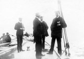 1092-On deck of Shamrock II - Sir Thomas Lipton, Mr Westwood and others. 1901.