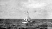 526-Shamrock IV en route from Falmouth to the Azores. August 1914.