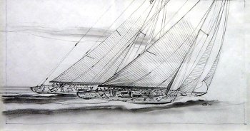 John Mecray - J boats - Pencil