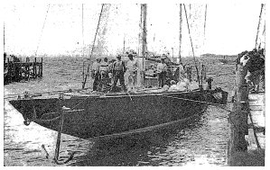 The British Yacht Being Tied Up at Bristol