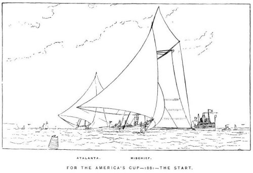 For The " America's " Cup 1881 - The start. by Frederick S. Cozzens