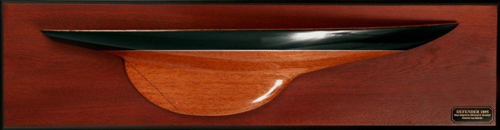 Defender half hull wooden hand crafted